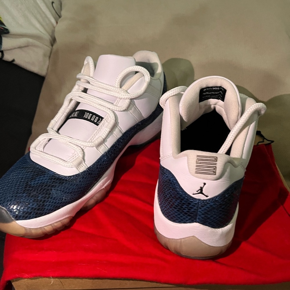 Jordan White and Navy Sneakers